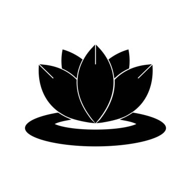 Su çiçeği izole edilmiş Vektör simgesi kolayca değiştirilebilir ya da düzenlenebilir