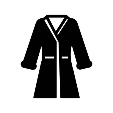 Bornoz İzole Vektör simgesi Kolayca değiştirilebilir veya düzenlenebilir