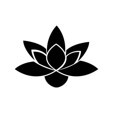 Su çiçeği izole edilmiş Vektör simgesi kolayca değiştirilebilir ya da düzenlenebilir