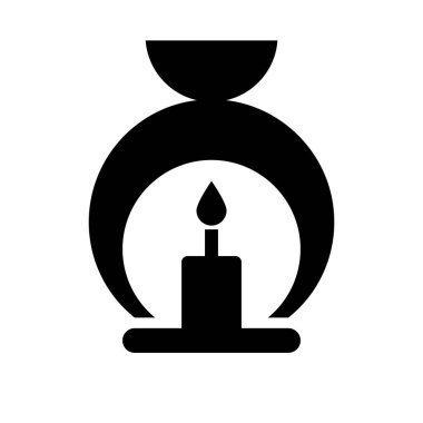 Aroma mumu izole edilmiş Vektör simgesi kolayca düzenleyebilir ya da değiştirebilir