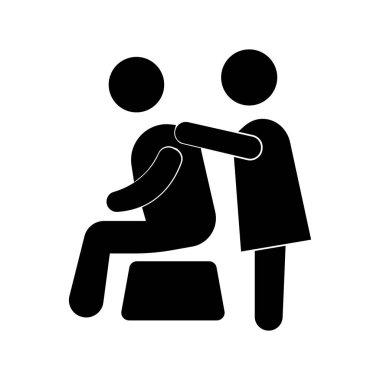 Kolayca düzenleyebilen ve değiştirebilen vücut tedavisi izole edilmiş Vektör simgesi