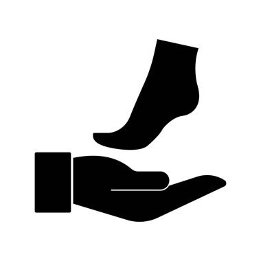 Ayak banyosu izole edilmiş vektör simgesi kolayca değiştirilebilir ya da düzenlenebilir