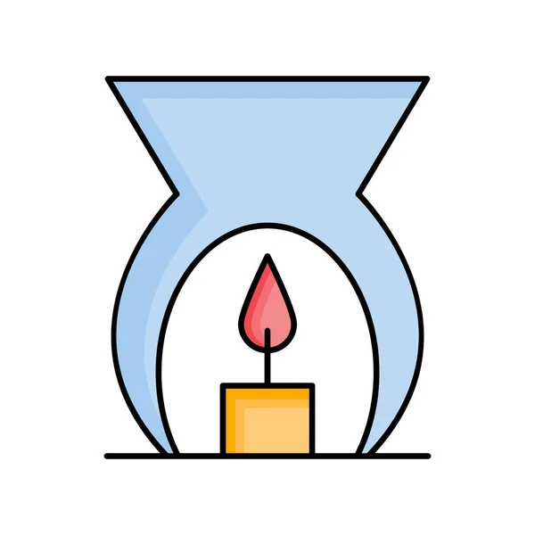 Aroma Candle Isolated Vector Icon Which Can Easily Modify Edit — Stock Vector