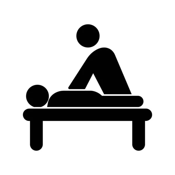 Vücut masajı izole edilmiş vektör simgesi kolayca değiştirebilir ya da düzenleyebilir