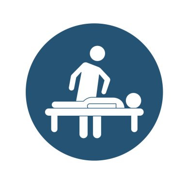 Vücut masajı izole edilmiş vektör simgesi kolayca değiştirebilir ya da düzenleyebilir