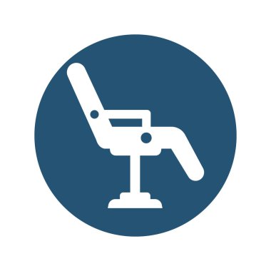 Berber sandalyesi izole edilmiş vektör simgesi kolayca düzenleyebilir ya da değiştirebilir