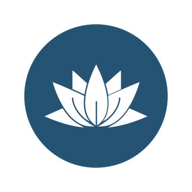 Su çiçeği izole edilmiş Vektör simgesi kolayca değiştirilebilir ya da düzenlenebilir