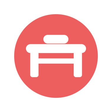 Masaj hizmetleri kolayca düzenleyebilen ve düzenleyebilen izole edilmiş Vektör simgesi