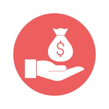 Kolayca değiştirebilen veya düzenleyebilen Nakit İzole Vektör simgesi