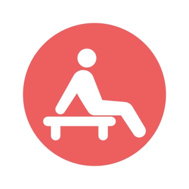 Kolayca değiştirebilen ya da düzenleyebilen Sauna İzole Vektör simgesi