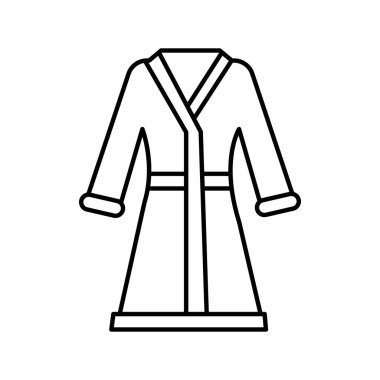 Bornoz İzole Vektör simgesi Kolayca değiştirilebilir veya düzenlenebilir