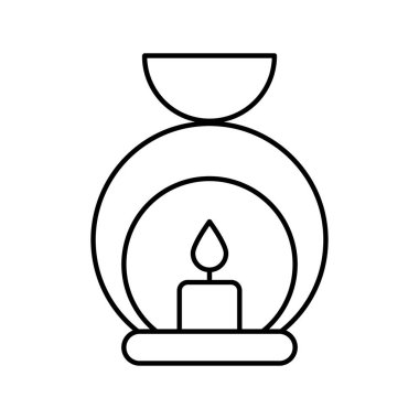 Aroma mumu izole edilmiş Vektör simgesi kolayca düzenleyebilir ya da değiştirebilir