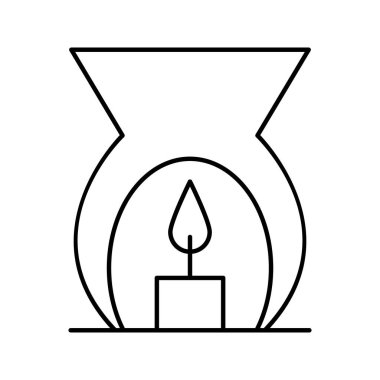 Aroma mumu izole edilmiş Vektör simgesi kolayca düzenleyebilir ya da değiştirebilir