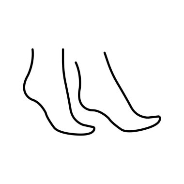 Ayak bakımı izole edilmiş vektör simgesi kolayca düzenlenebilir ya da değiştirilebilir