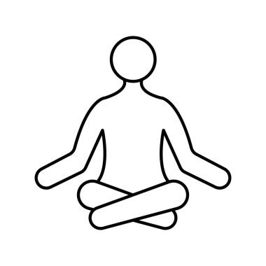 Asanas izole Vektör simgesi kolayca düzenleyebilir ya da değiştirebilir