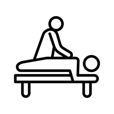 Vücut masajı izole edilmiş vektör simgesi kolayca değiştirebilir ya da düzenleyebilir