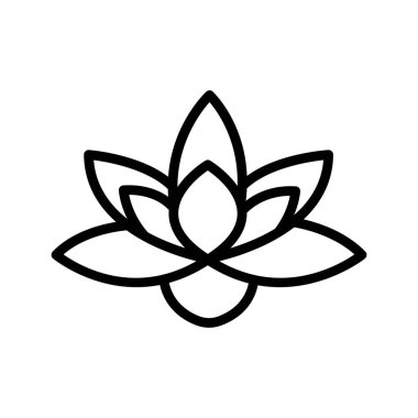 Su çiçeği izole edilmiş Vektör simgesi kolayca değiştirilebilir ya da düzenlenebilir