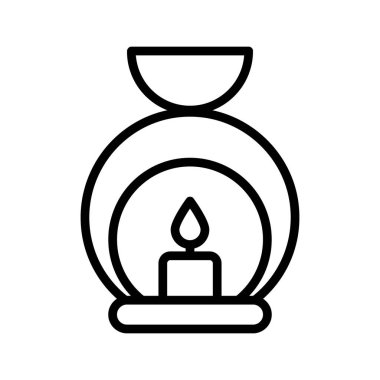 Aroma mumu izole edilmiş Vektör simgesi kolayca düzenleyebilir ya da değiştirebilir