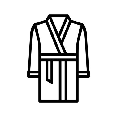 Bornoz İzole Vektör simgesi Kolayca değiştirilebilir veya düzenlenebilir