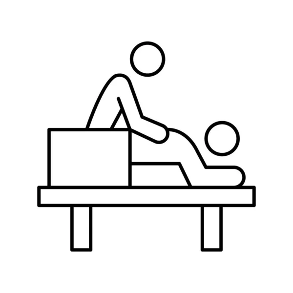 Massage Corps Isolée Icône Vectorielle Qui Peut Facilement Modifier Modifier — Image vectorielle