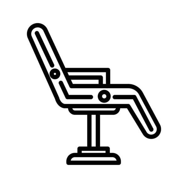 Cadeira Barbeiro Ícone Vetor Isolado Que Pode Facilmente Modificar Editar — Vetor de Stock