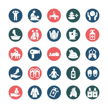 Kolayca değiştirebilen ya da düzenleyebilen izole edilmiş Vektör simgesine masaj yap