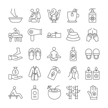 Kolayca değiştirebilen ya da düzenleyebilen izole edilmiş Vektör simgesine masaj yap