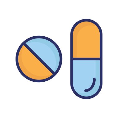 Tıbbi tedavi izole edilmiş vektör simgesi kolayca değiştirilebilir ya da düzenlenebilir