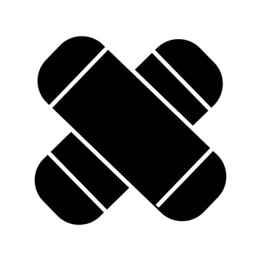 Yara bandı, bandaj izole edilmiş Vektör simgesi kolayca düzenlenebilir ya da değiştirilebilir