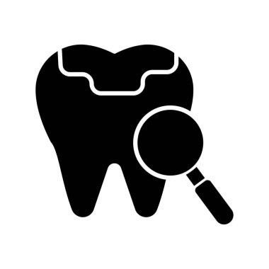 Diş bakımı izole edilmiş vektör simgesi kolayca değiştirilebilir ya da düzenlenebilir