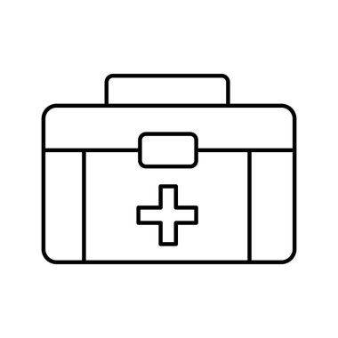 Kolayca değiştirebilen ya da düzenleyebilen acil durum kipi izole edilmiş Vektör simgesi