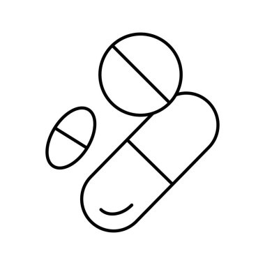 Tıbbi tedavi izole edilmiş vektör simgesi kolayca değiştirilebilir ya da düzenlenebilir