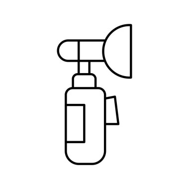 Dişleri fırçalayarak izole edilmiş vektör simgesi kolayca değiştirilebilir ya da düzenlenebilir