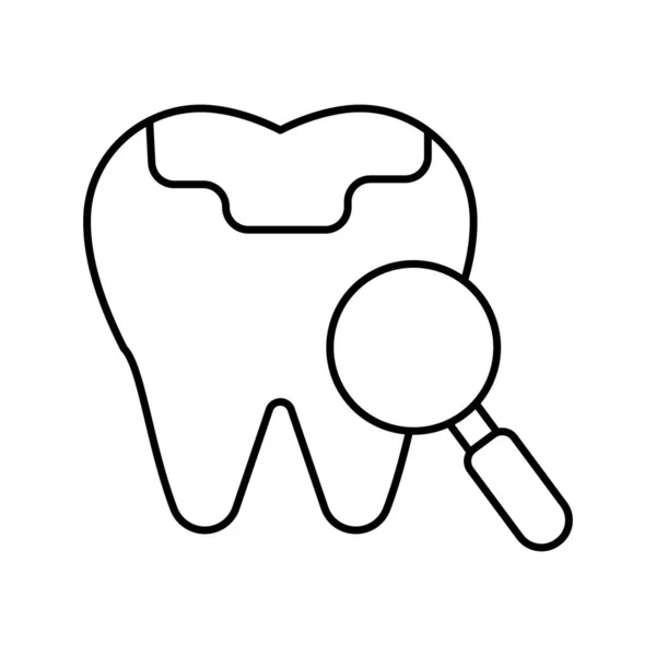 Cuidado Dental Icono Vectorial Aislado Que Puede Modificar Editar Fácilmente — Vector de stock