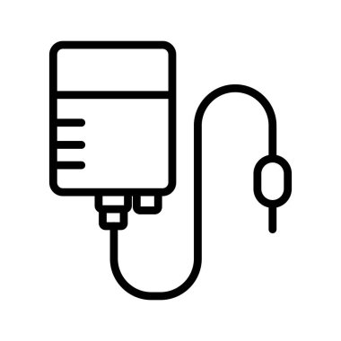 Kolayca değiştirebilen ya da düzenleyebilen İnfüzyon İzole Vektör simgesi