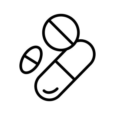 Tıbbi tedavi izole edilmiş vektör simgesi kolayca değiştirilebilir ya da düzenlenebilir