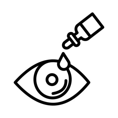 Kolayca değiştirebilen veya düzenleyebilen Kuru Göz İzole Vektör simgesi