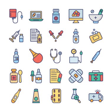 Tıbbi İzole Vektör simgesi kolayca düzenleyebilir ya da değiştirebilir