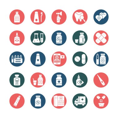 Tıbbi İzole Vektör simgesi kolayca düzenleyebilir ya da değiştirebilir