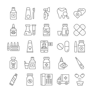 Tıbbi İzole Vektör simgesi kolayca düzenleyebilir ya da değiştirebilir