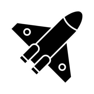 Kolayca düzenleyebilen ve düzenleyebilen Füze Vektörü simgesi