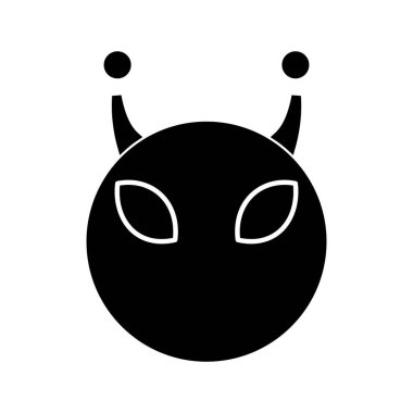 Kolayca düzenleyebilen ya da düzenleyebilen uzaylı vektör simgesi