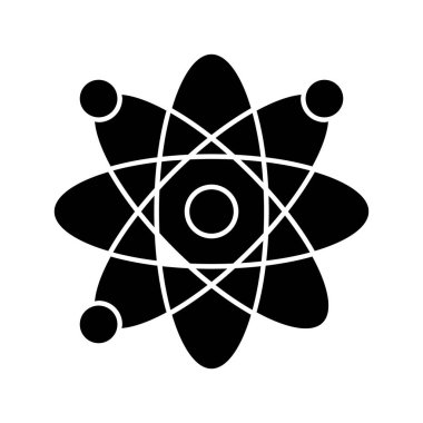 Kolayca düzenleyebilen ya da düzenleyebilen Atom Vektörü simgesi