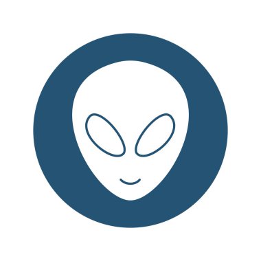 Kolayca düzenleyebilen ya da düzenleyebilen uzaylı vektör simgesi