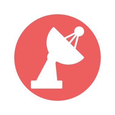 Kolayca düzenleyebilen ya da düzenleyebilen Tabak anten Vektör simgesi