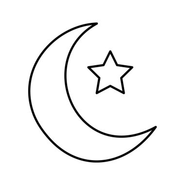 Kolayca düzenleyebilen veya düzenleyebilen Hilal Vektör simgesi