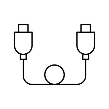Kolayca düzenleyebilen veya düzenleyebilen Cord Vektör simgesi