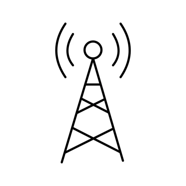 Значок Вектора Телекоммуникационной Башни Который Легко Изменять Редактировать — стоковый вектор
