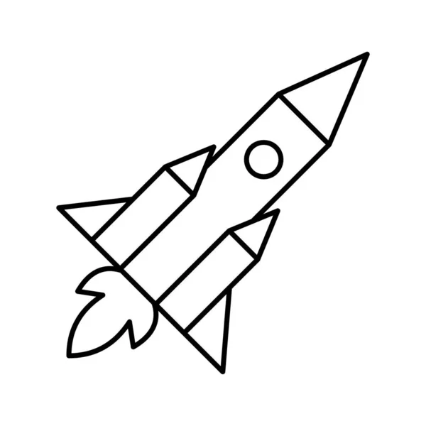 Missile Vector Icon Which Can Easily Modify Edit — Stock Vector