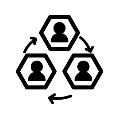 Kolayca düzenleyebilen veya düzenleyebilen İşbirliği Vektörü simgesi